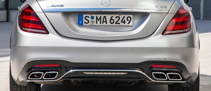 Sクラス W222 マイナー後 純正品 AMG S63 リアディフューザー＋